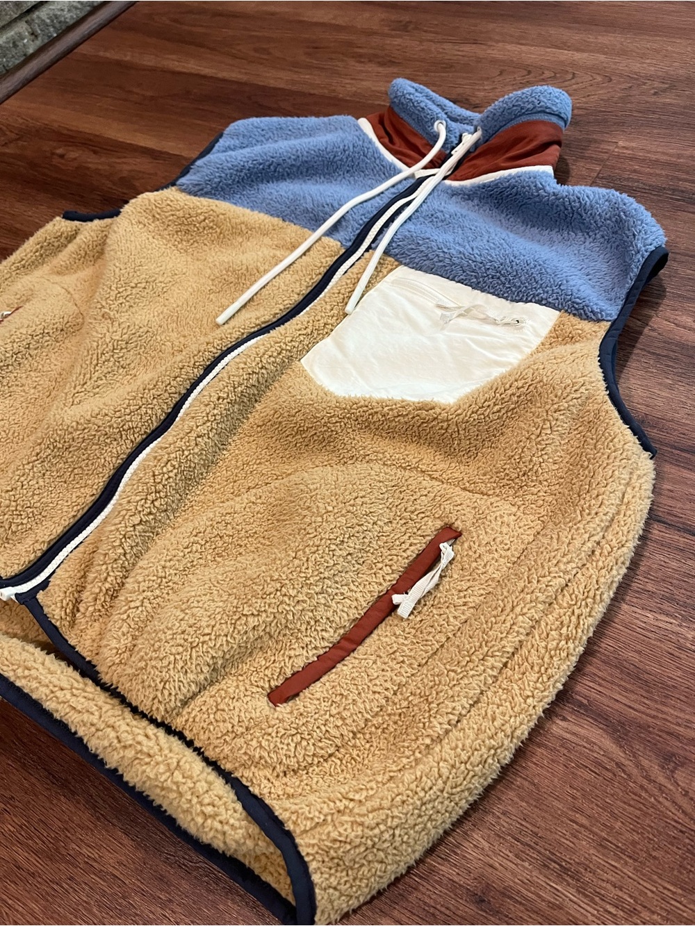 THE GREAT OUTDOORS The Plush Colorblock Terrain Vest Sherpa Women's Small - Picture 7 of 13